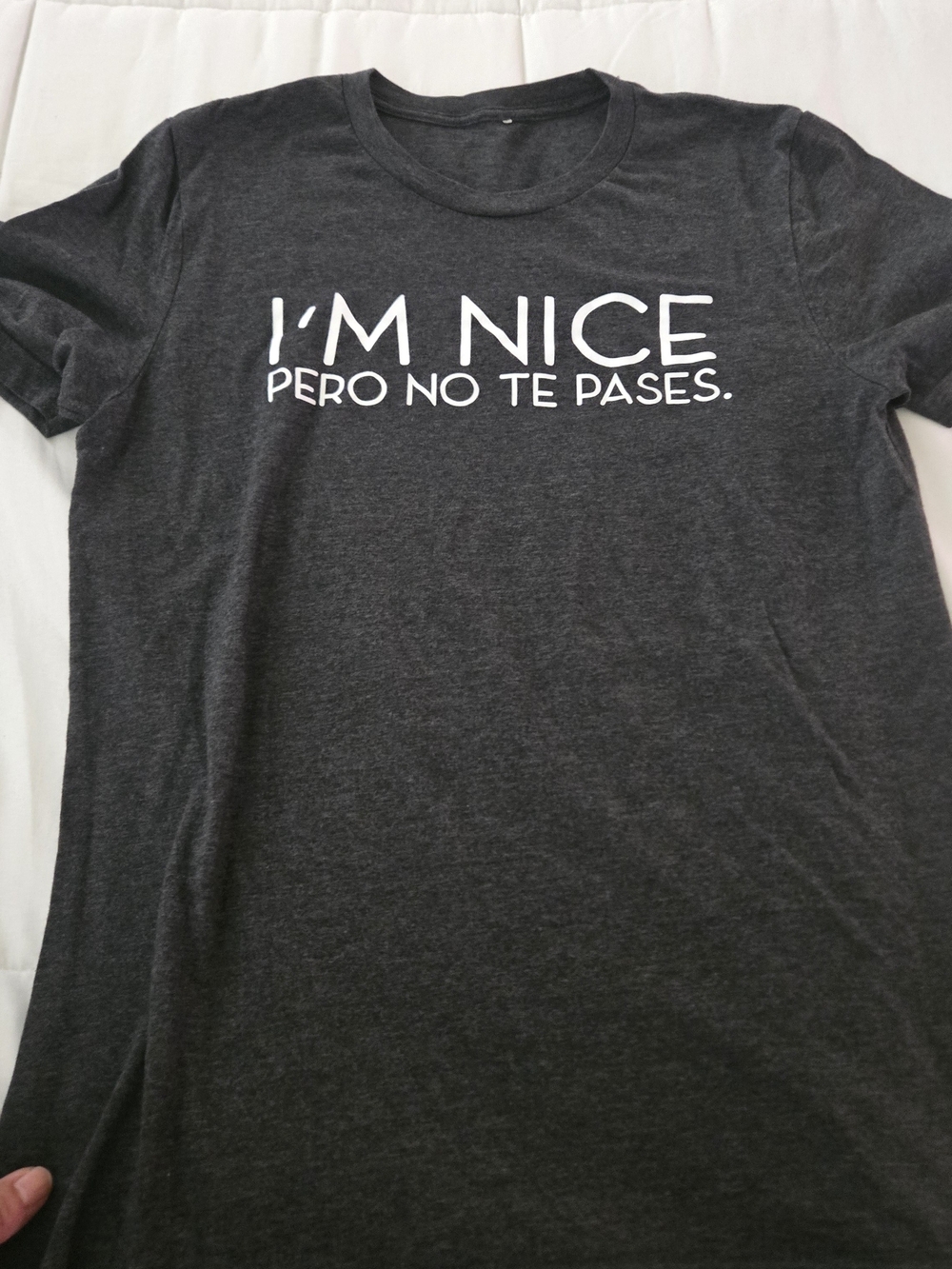 I'm Nice Graphic Tee - Dark Gray
